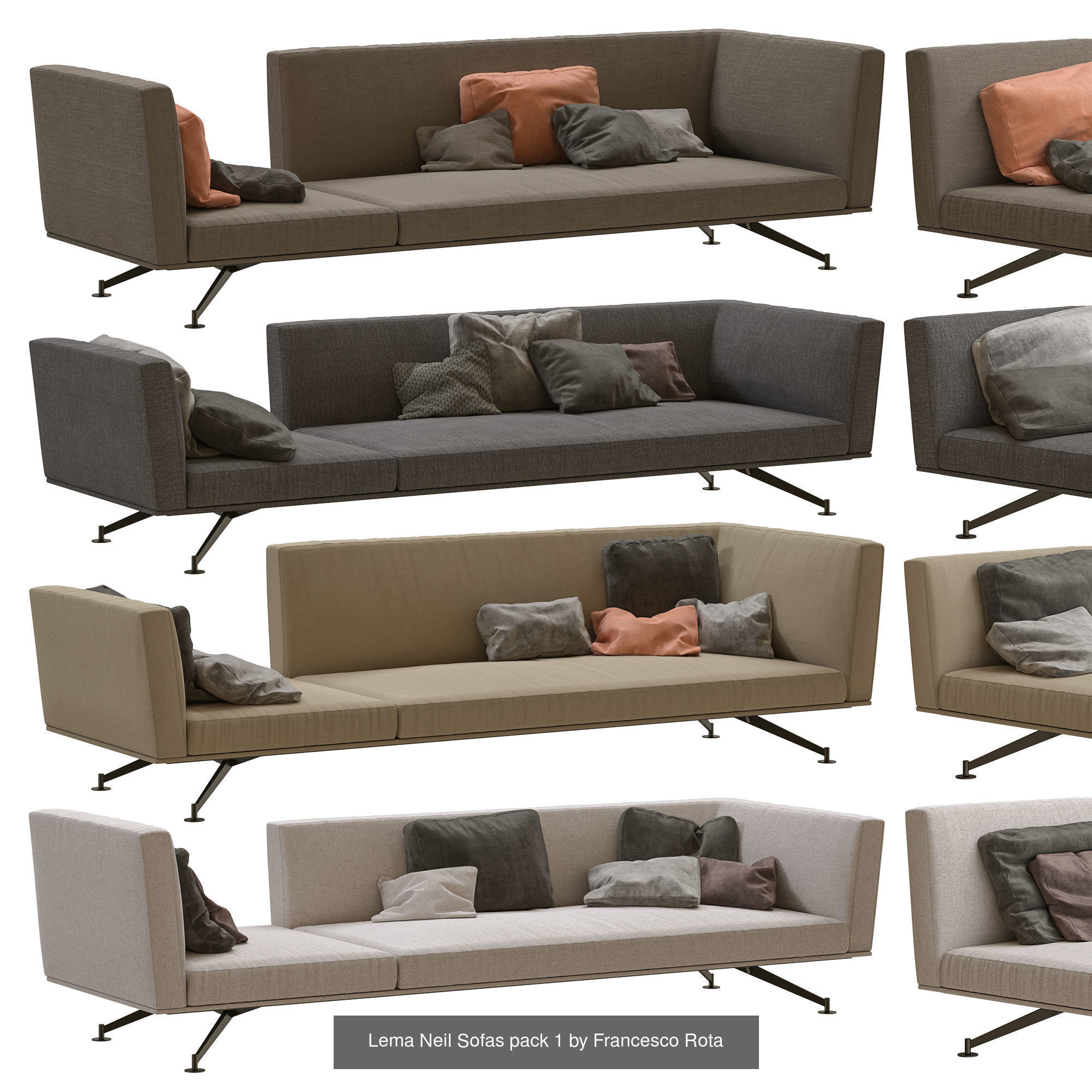 Lema Neil Section Sofa by Francesco Rota Full Collection _7