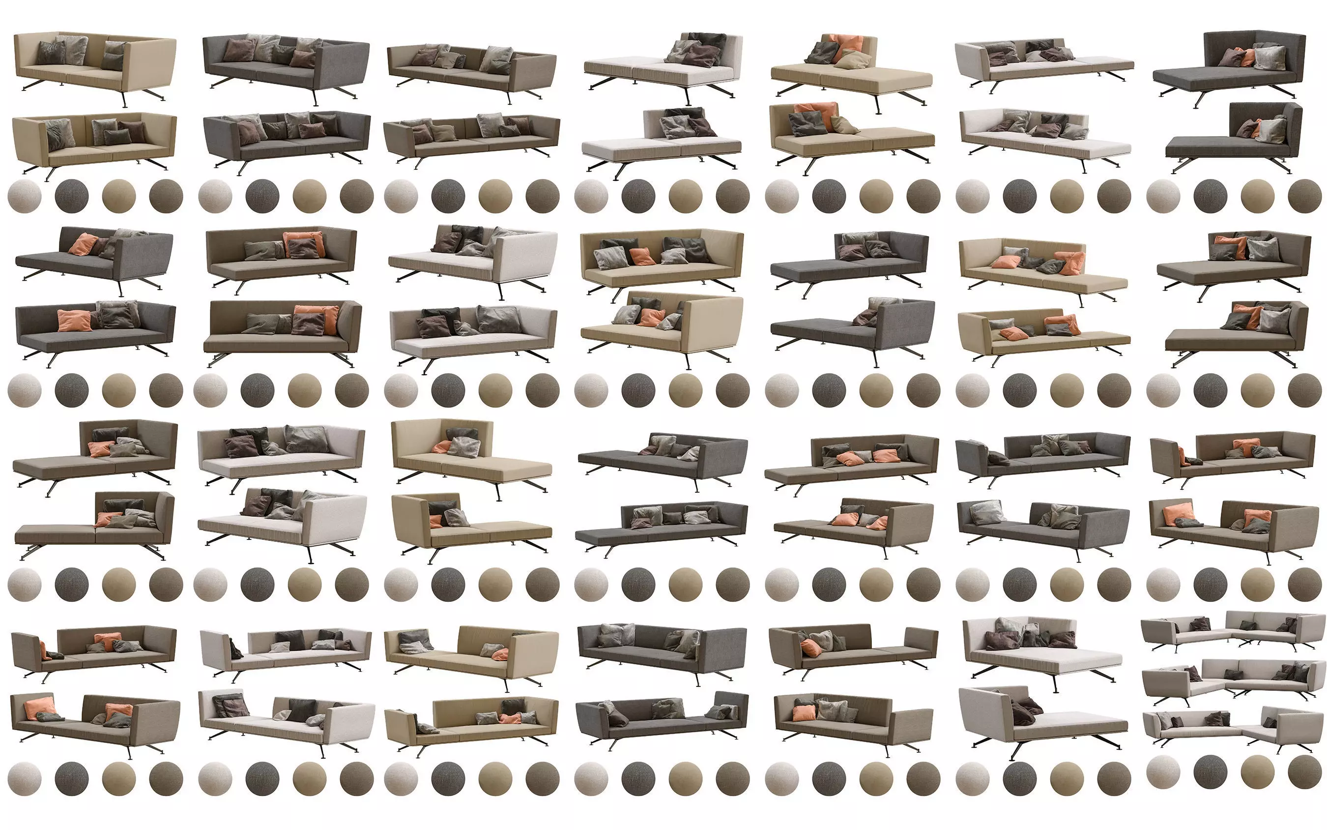 Lema Neil Section Sofa by Francesco Rota Full Collection _0