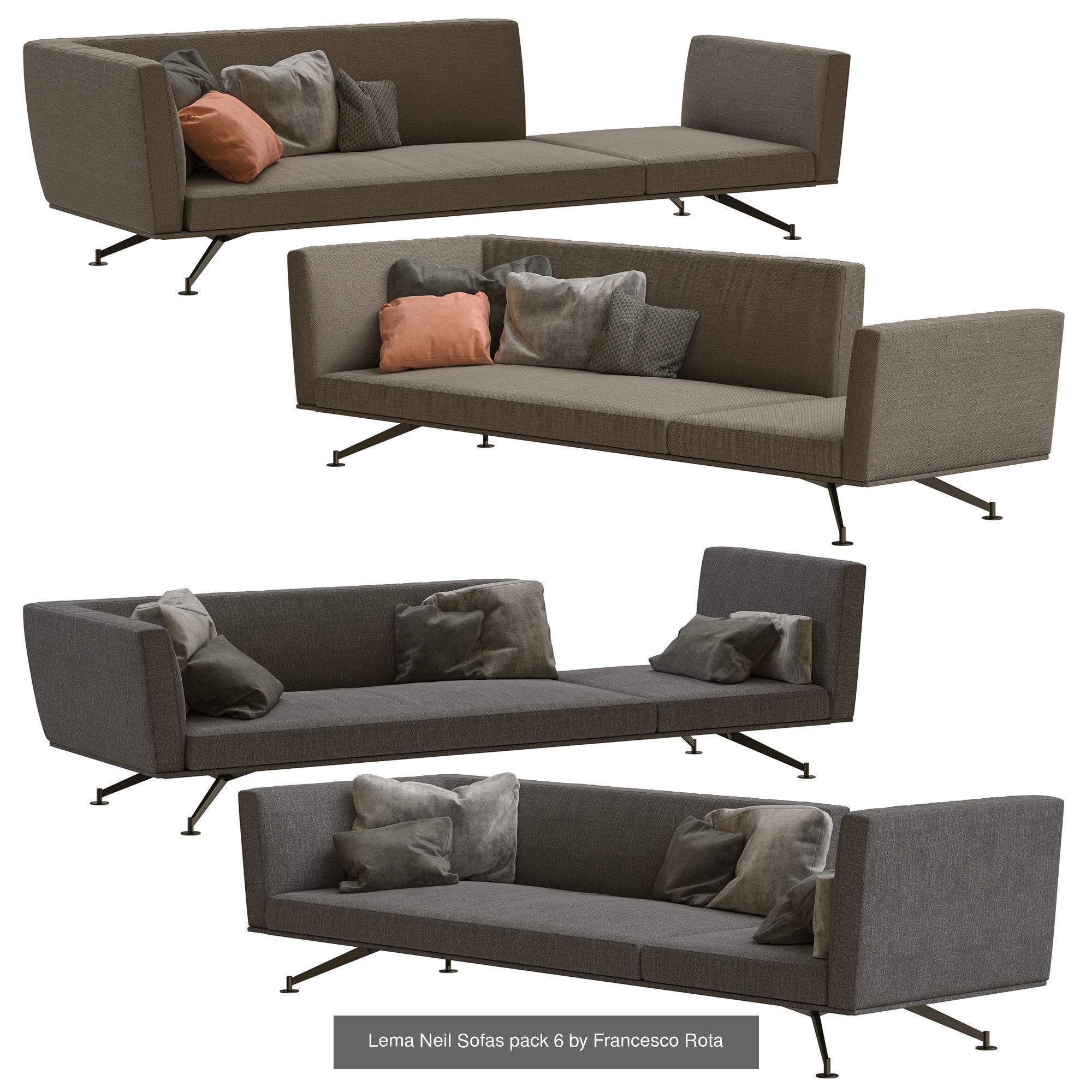 Lema Neil Section Sofa by Francesco Rota Full Collection _6