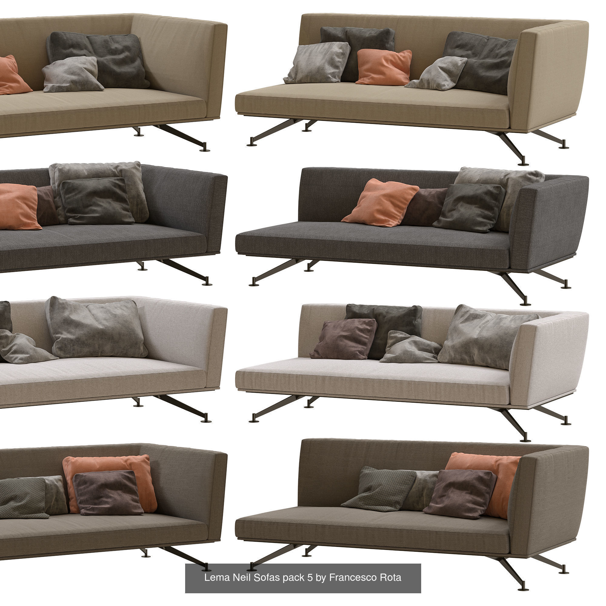 Lema Neil Section Sofa by Francesco Rota Full Collection _8