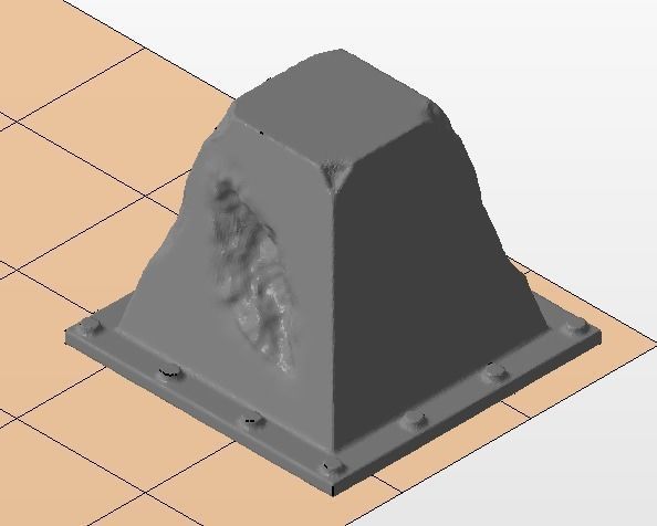 Concrete barrier and Dragon teeth  for wargames 3D print model_7