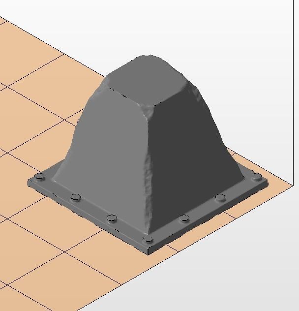 Concrete barrier and Dragon teeth  for wargames 3D print model_10