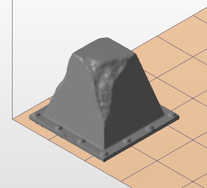 Concrete barrier and Dragon teeth  for wargames 3D print model_6