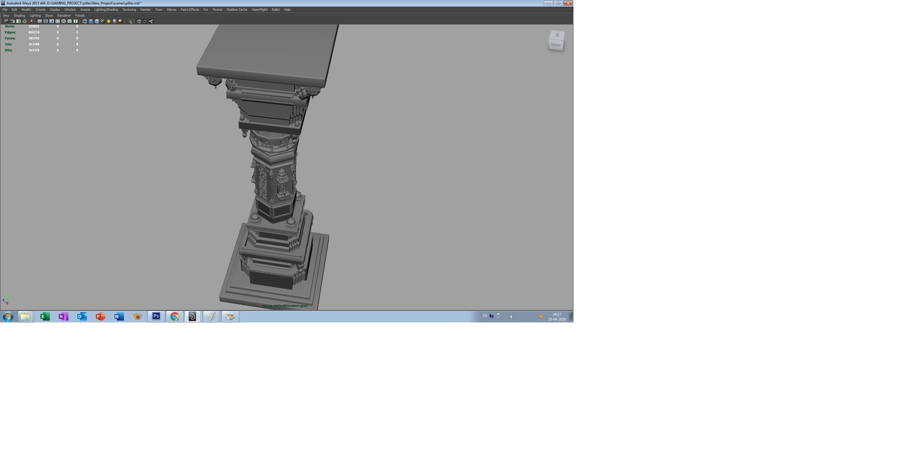 temple piller 3d model 3D model_15