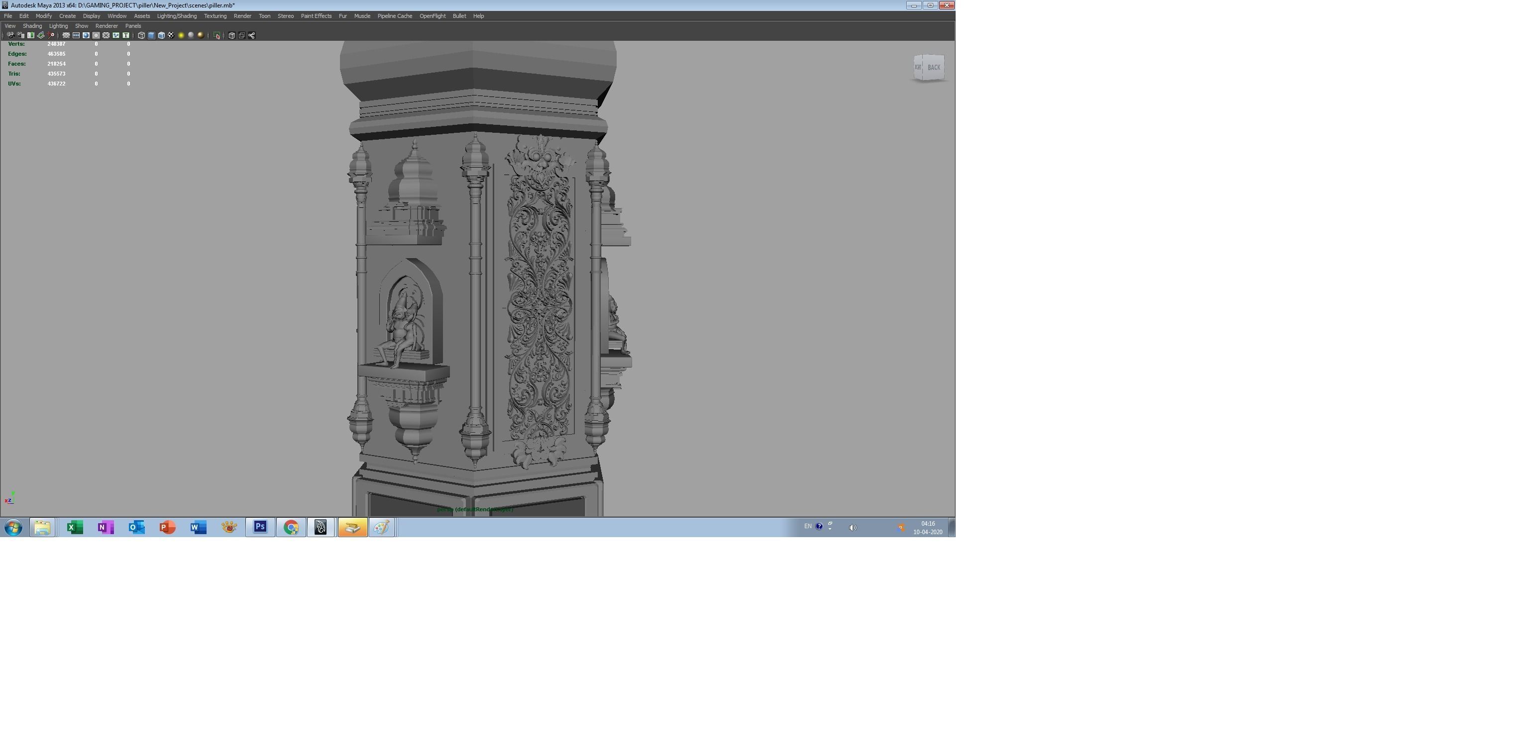 temple piller 3d model 3D model_16
