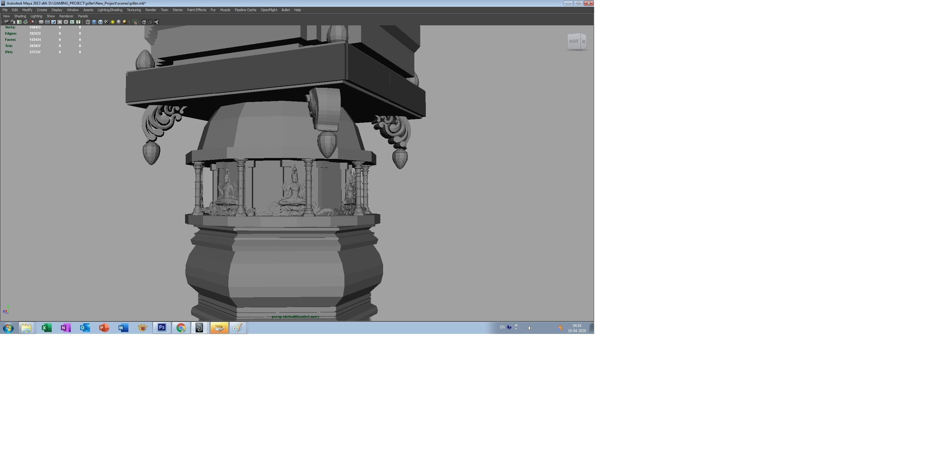 temple piller 3d model 3D model_17