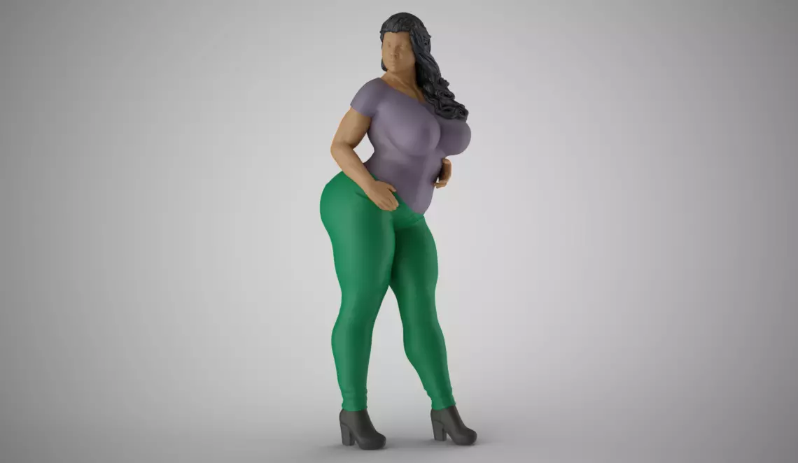 Woman Spring Mood 3 3D print model