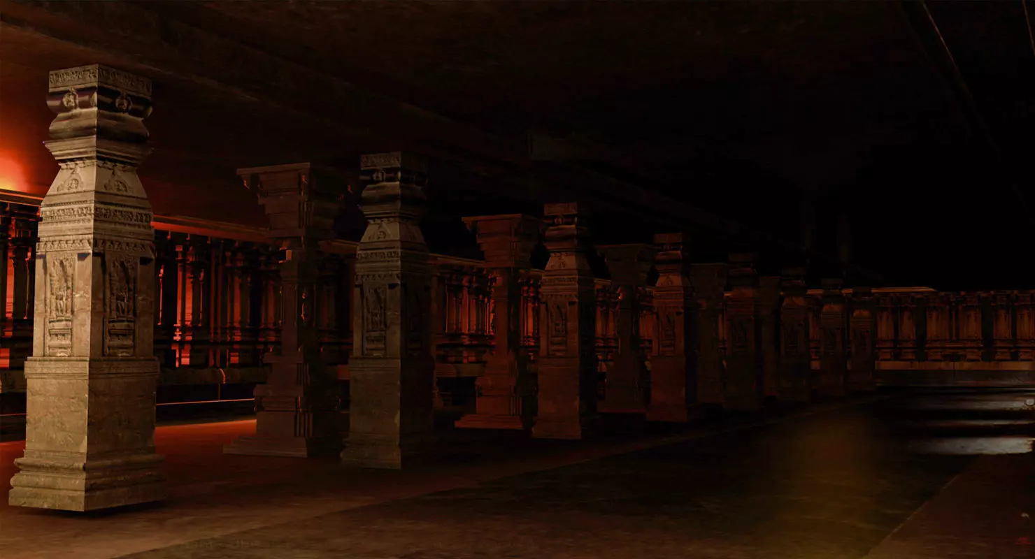 temple interior 3dmodel 3D model