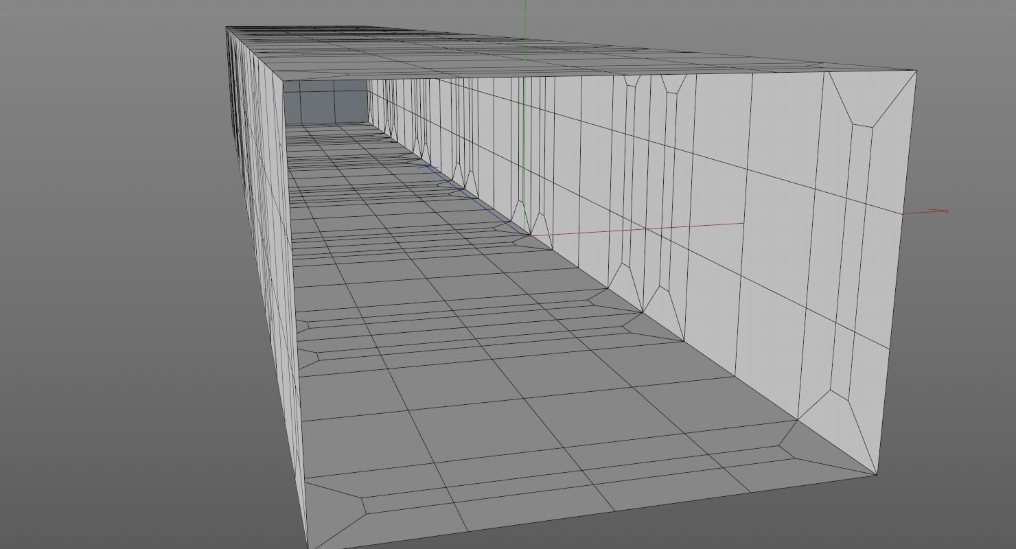 Sci Fi Corridor Low-poly 3D model_10