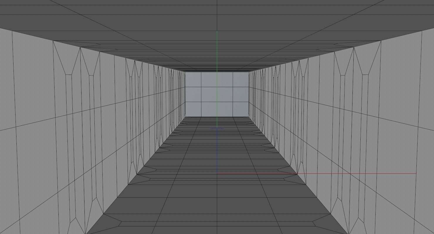 Sci Fi Corridor Low-poly 3D model_6