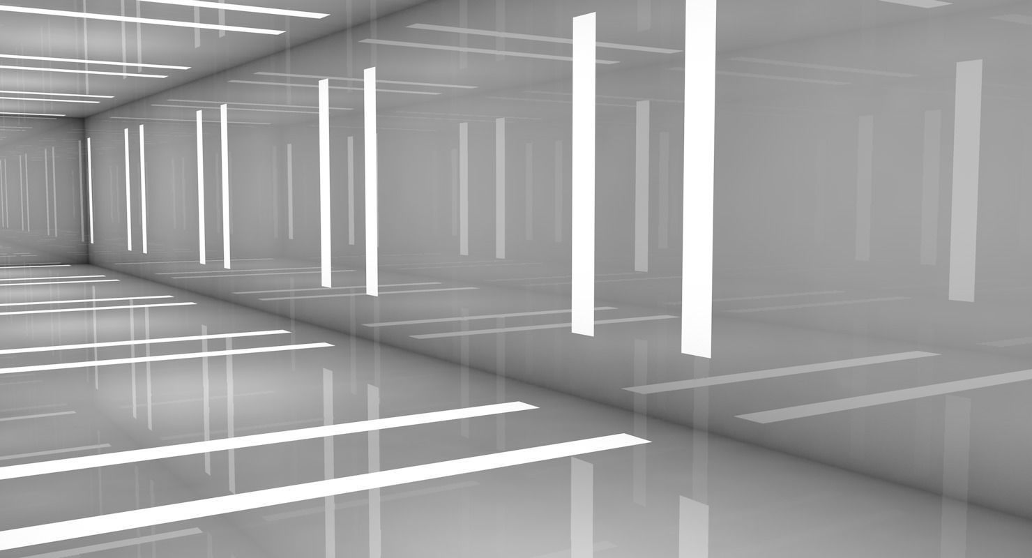 Sci Fi Corridor Low-poly 3D model_3