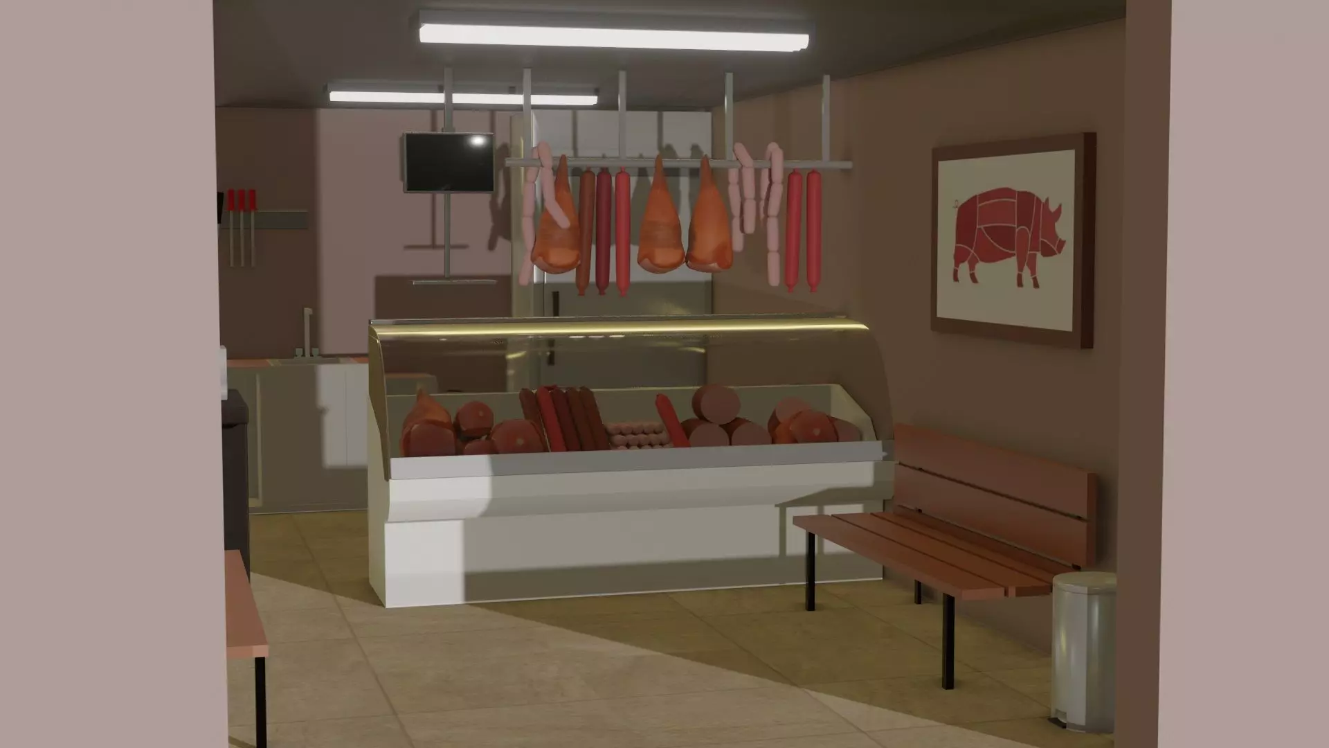 Butcher Shop 3D model