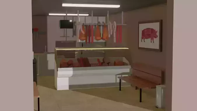 Butcher Shop 3D model