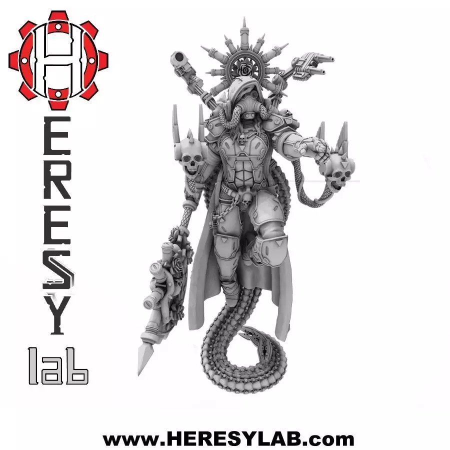 Heresylab - Female priest Domina 3D print model_0