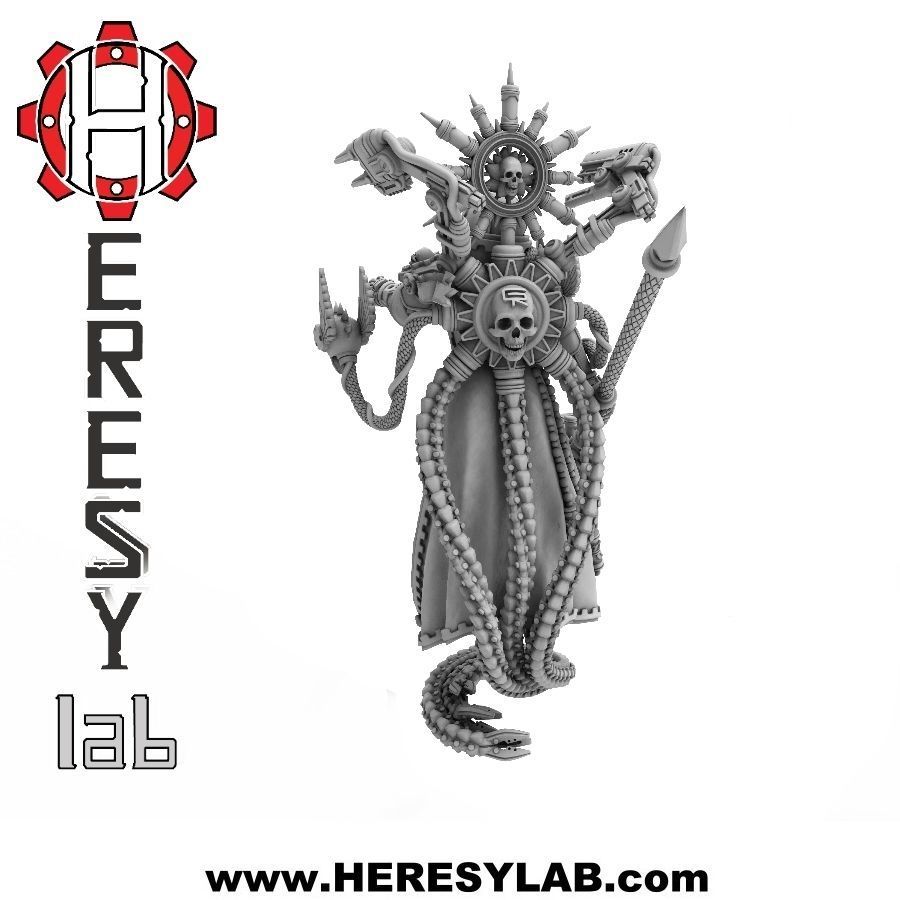 Heresylab - Female priest Domina 3D print model_1
