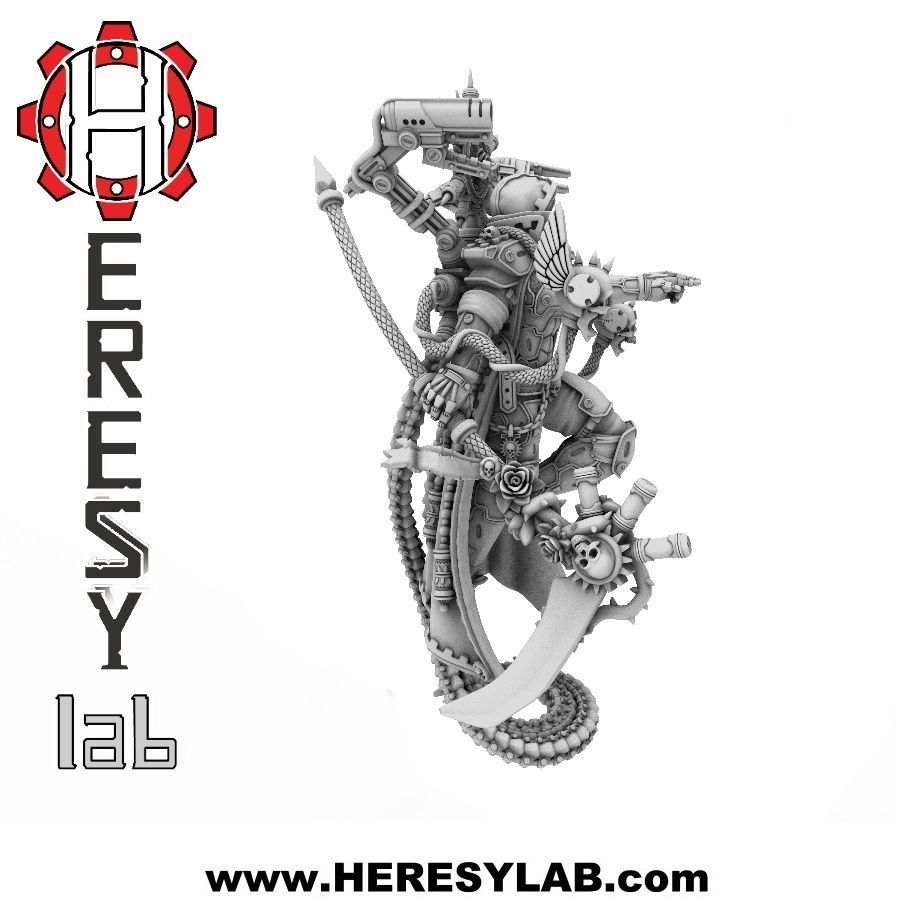 Heresylab - Female priest Domina 3D print model_2