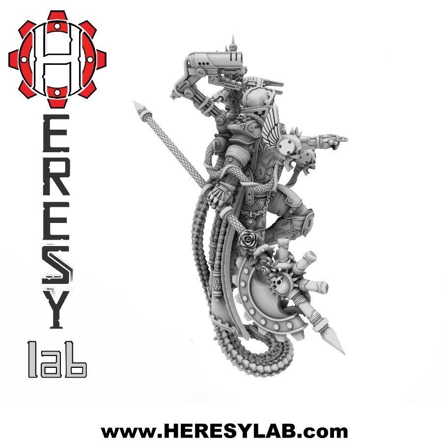 Heresylab - Female priest Domina 3D print model_3