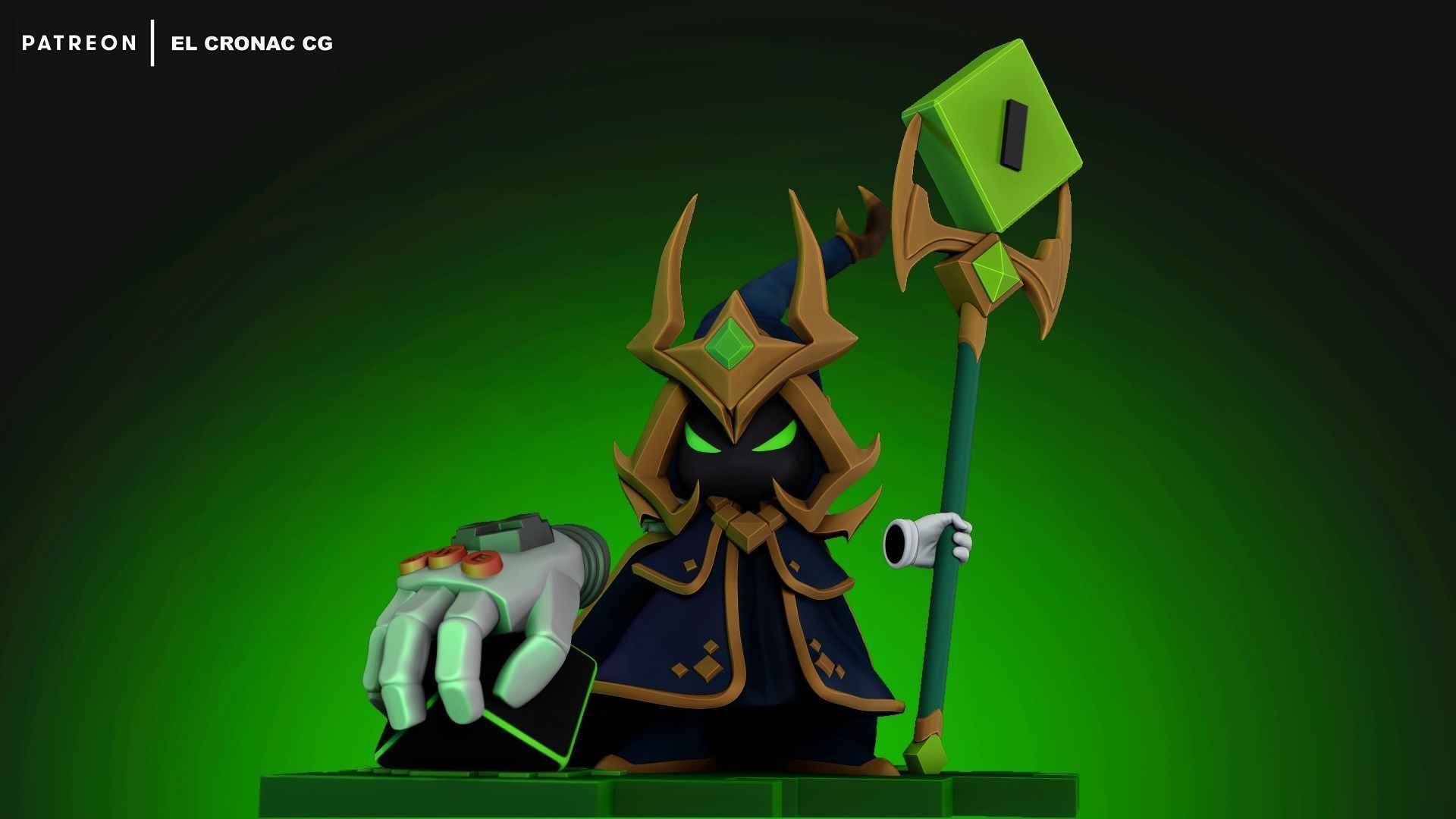 Final Boss Veigar - League of Legends 3D print model_1