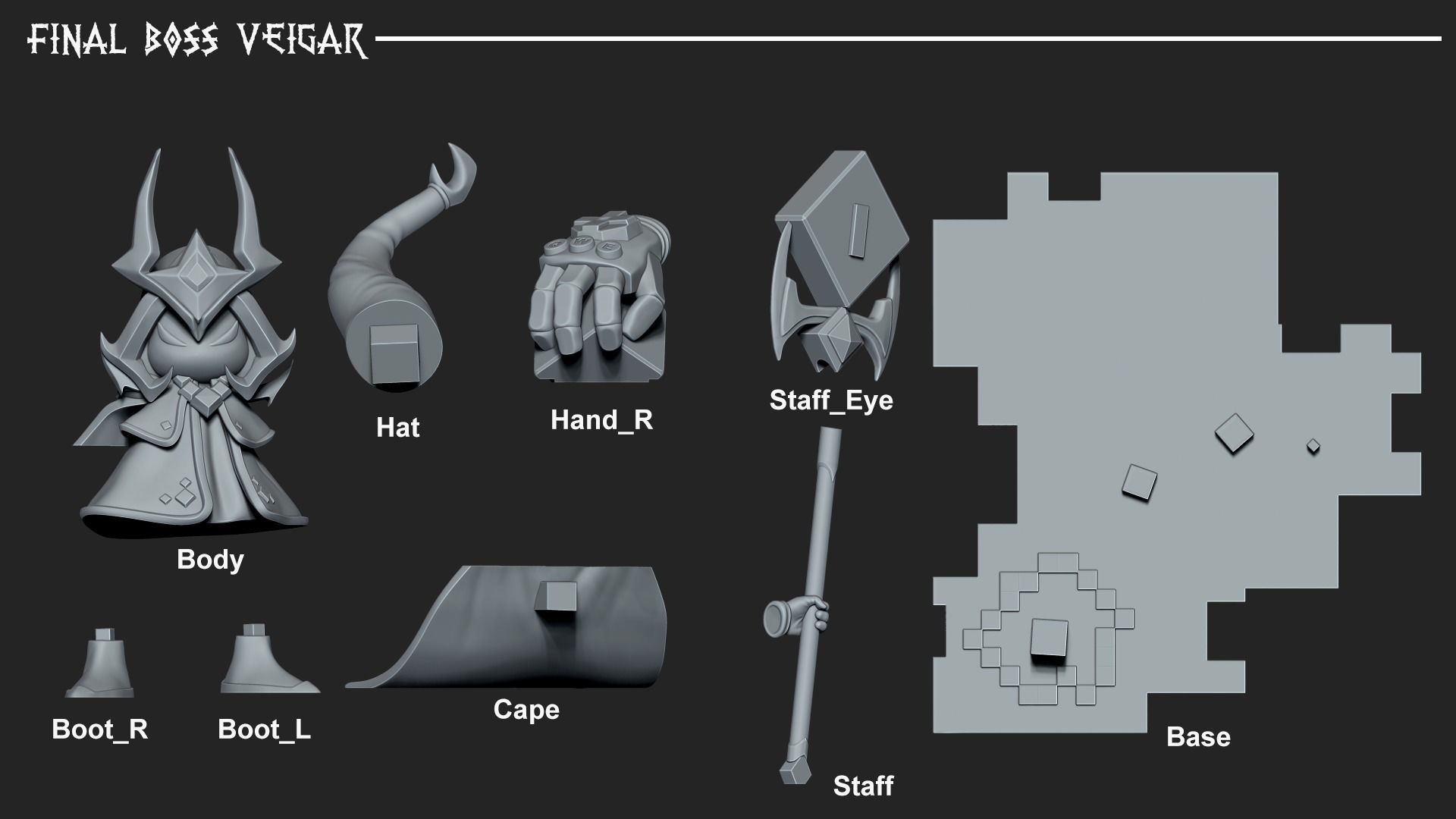 Final Boss Veigar - League of Legends 3D print model_2