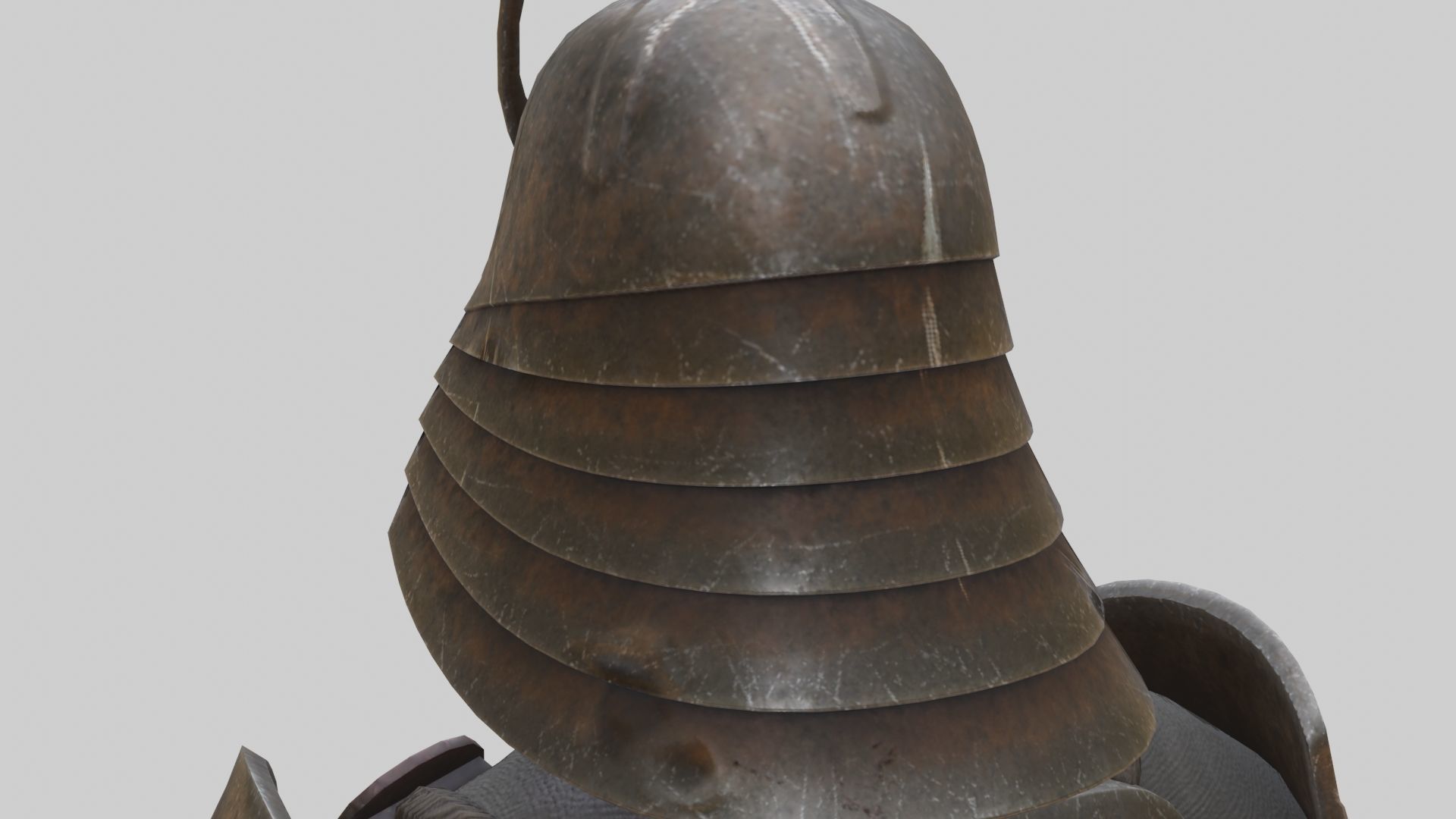 Ghost Samurai Warrior With PBR Materials And Multiple Skins Low-poly 3D model_22