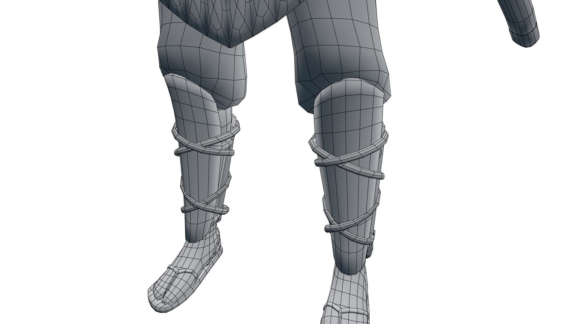 Ghost Samurai Warrior With PBR Materials And Multiple Skins Low-poly 3D model_46