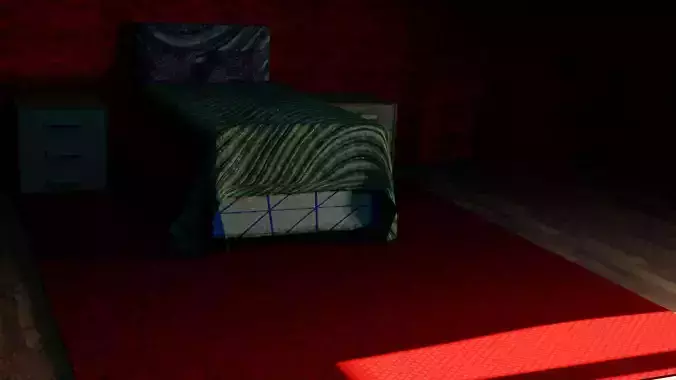 Bedroom empty room with window