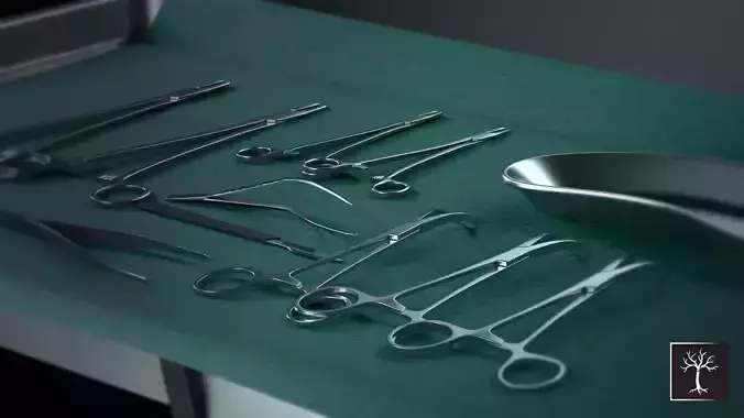 Surgery Tray Set 3D model