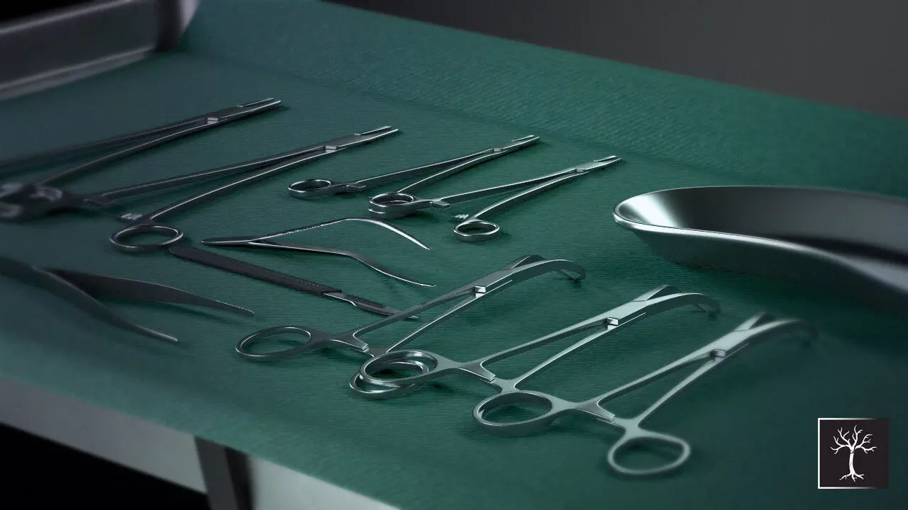Surgery Tray Set 3D model_0