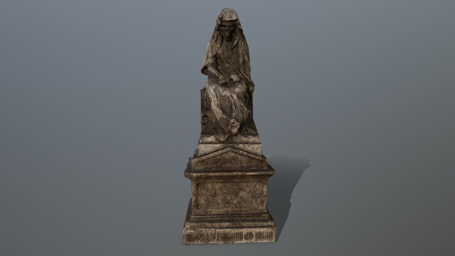 statue 1 Low-poly 3D model_15