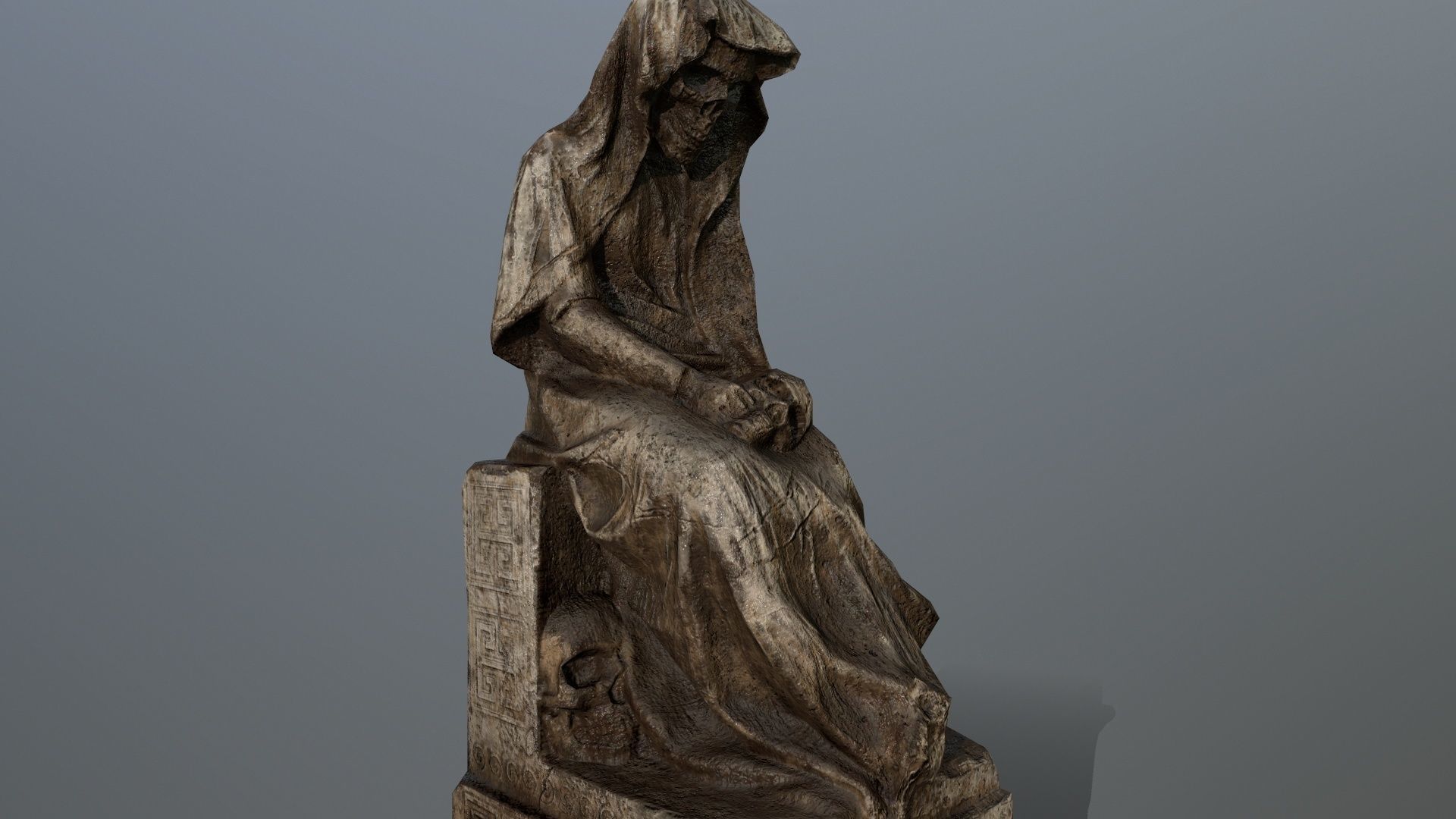 statue 1 Low-poly 3D model_6