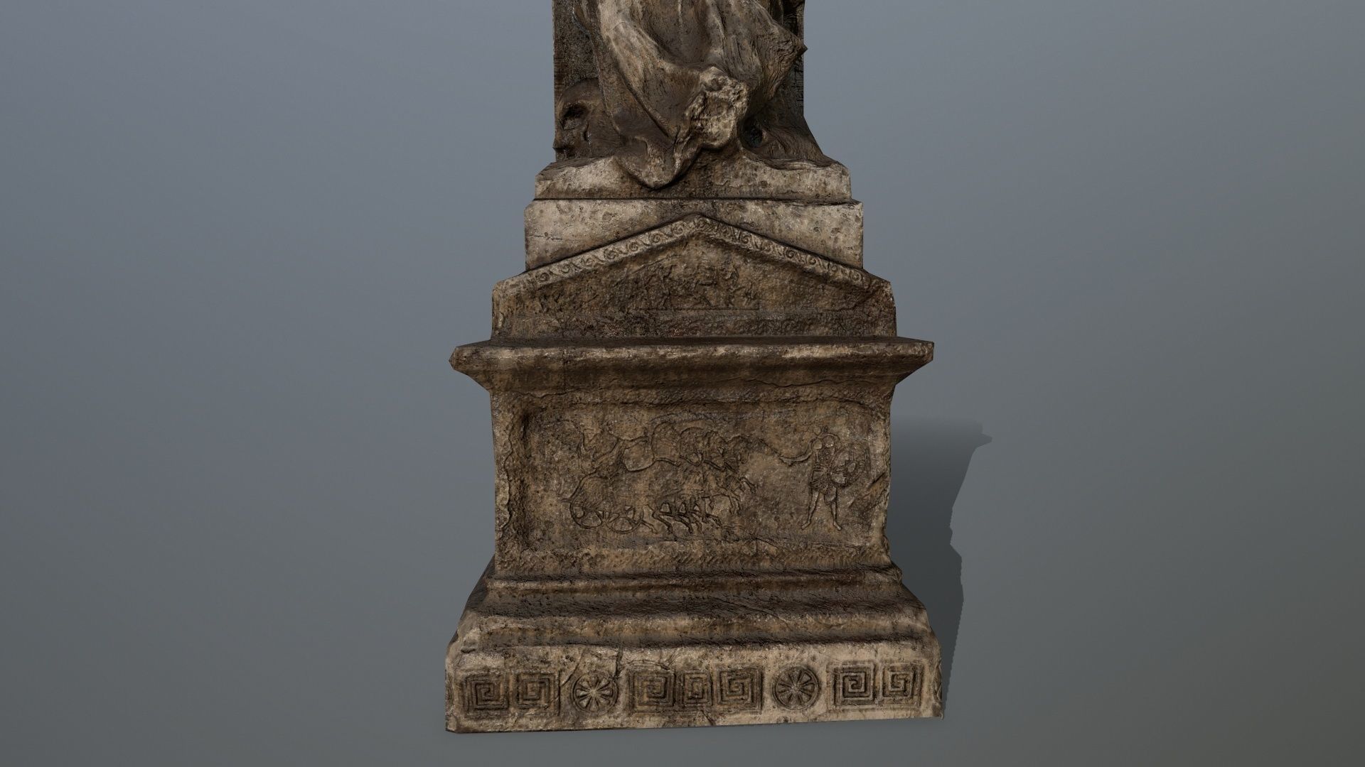 statue 1 Low-poly 3D model_2