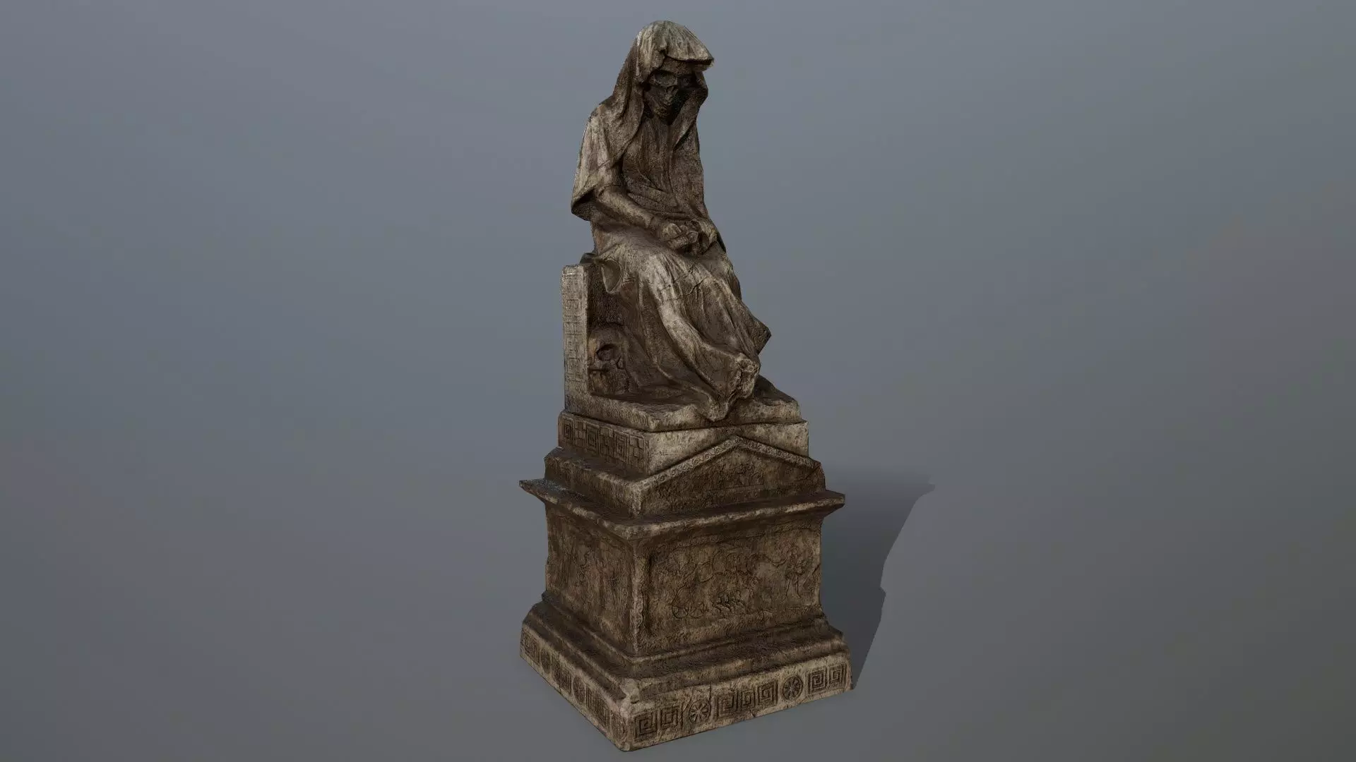statue 1 Low-poly 3D model_0