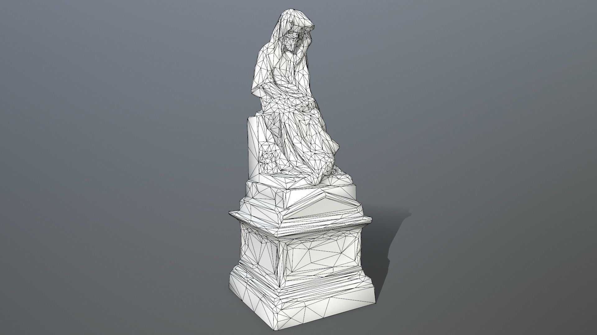 statue 1 Low-poly 3D model_16