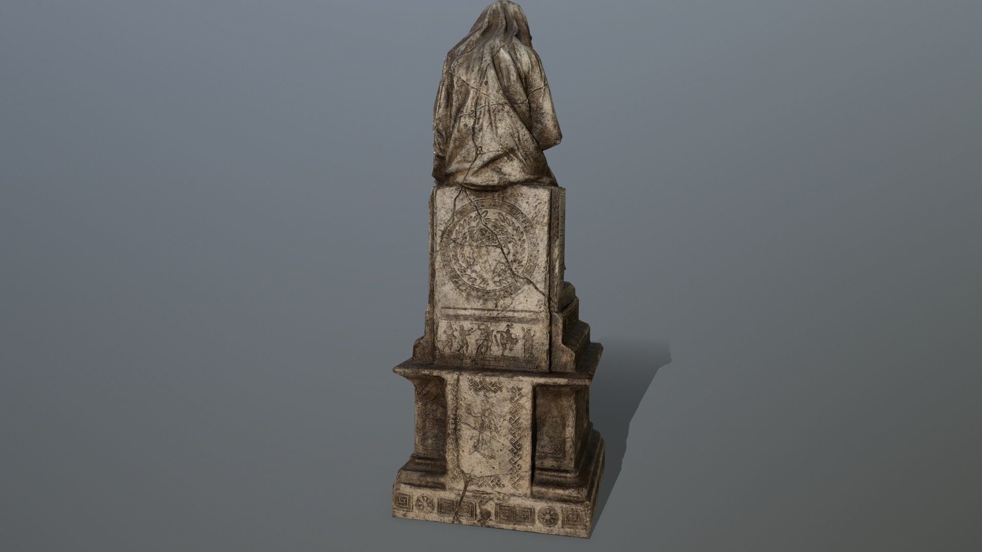statue 1 Low-poly 3D model_11