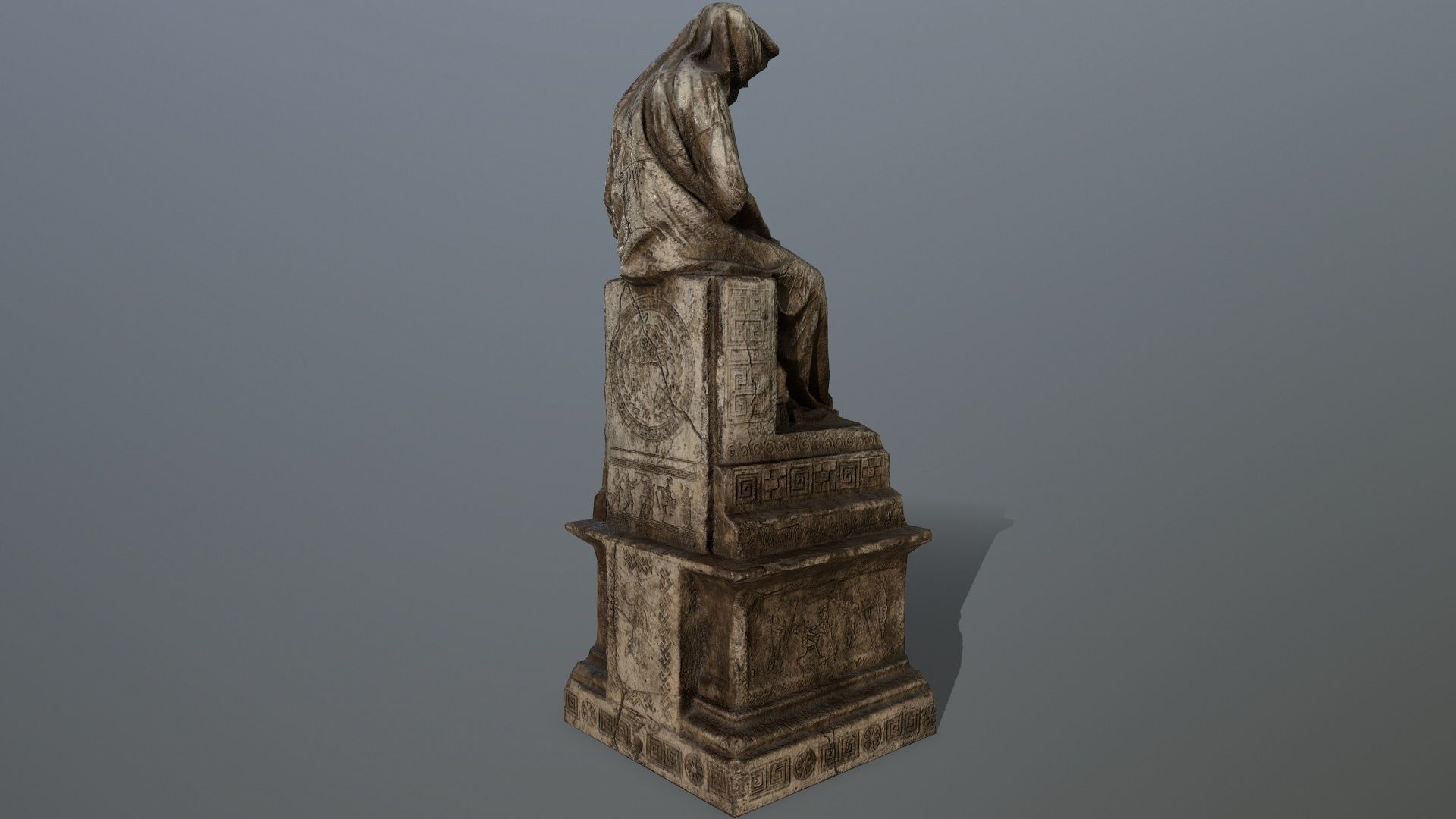 statue 1 Low-poly 3D model_10