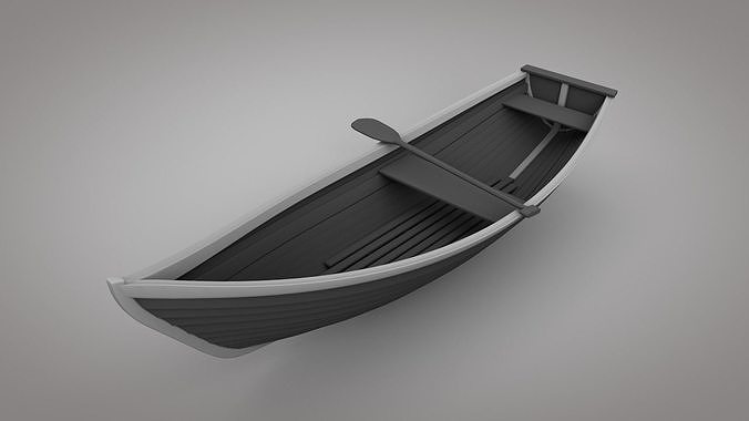 Wooden Boats 3D model