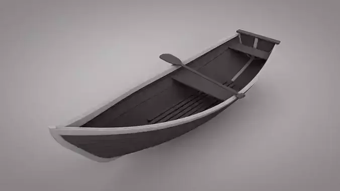 Wooden Boats 3D model