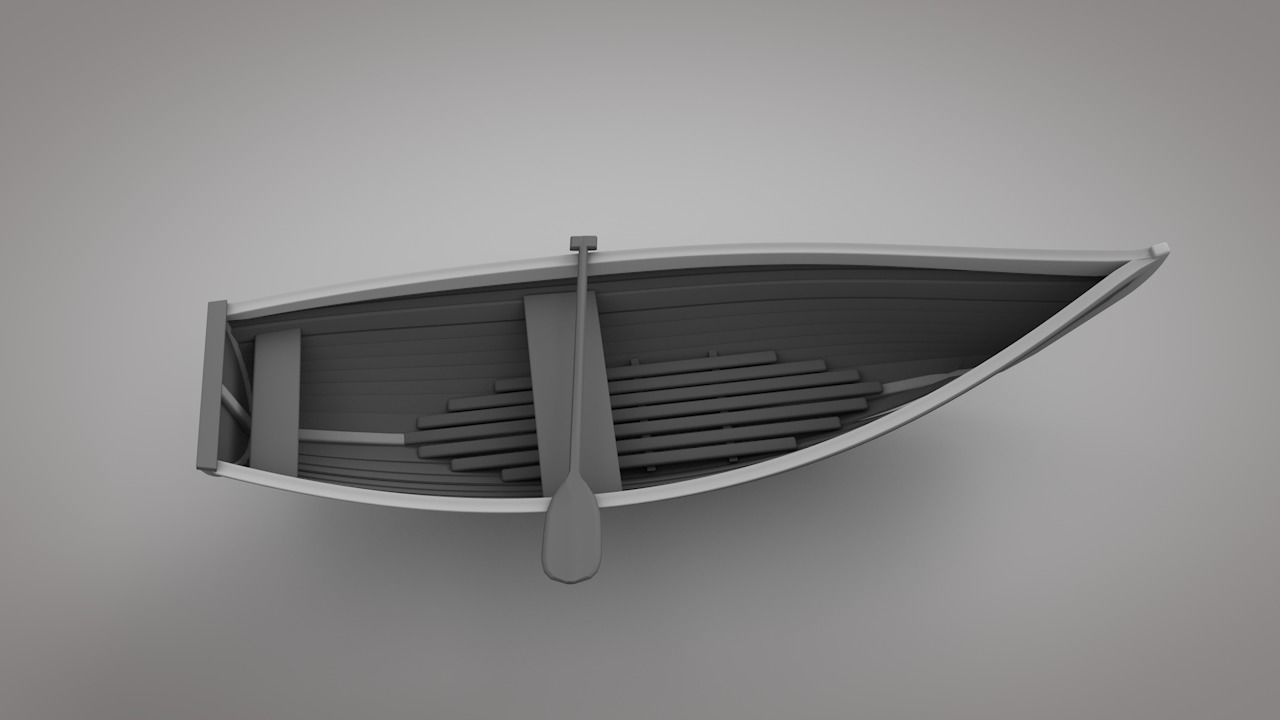Wooden Boats 3D model_4