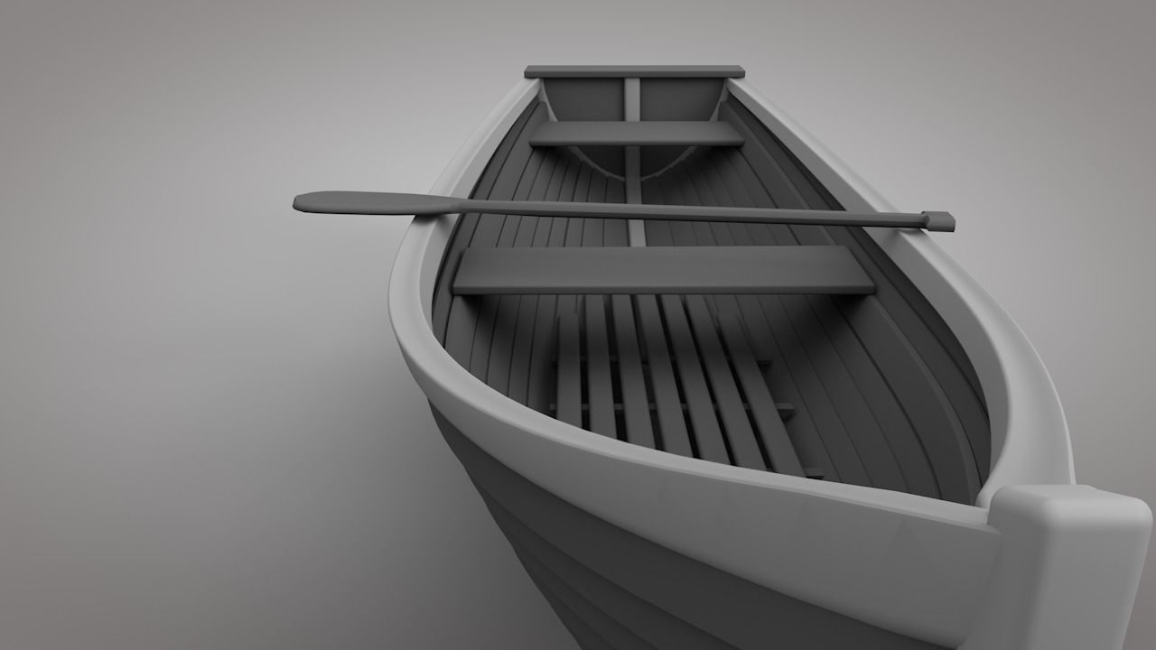 Wooden Boats 3D model_3