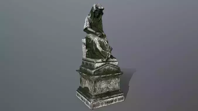 statue 1 Low-poly 3D model