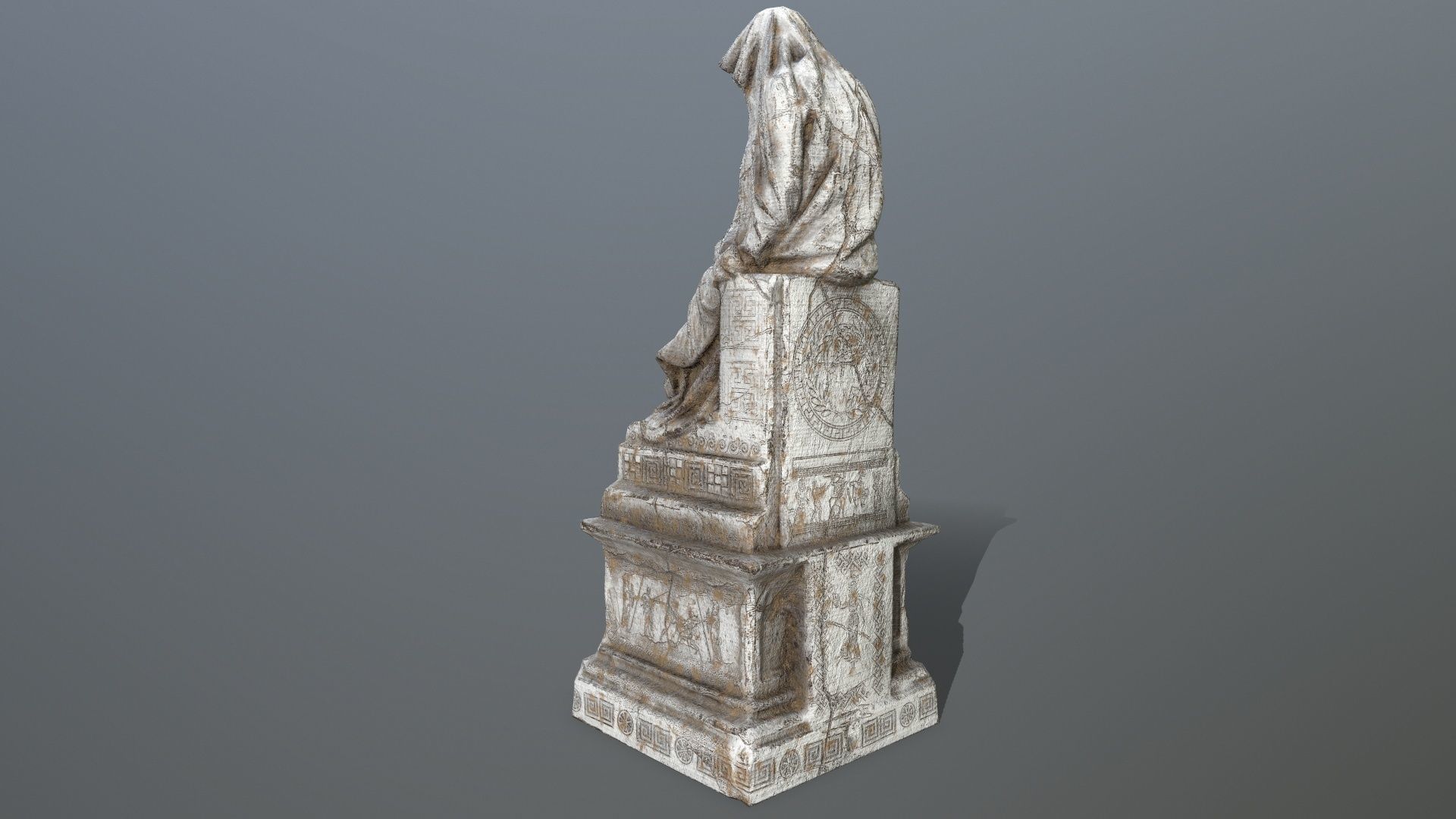 statue 1 Low-poly 3D model_12