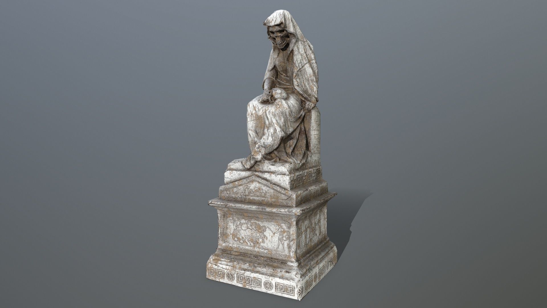 statue 1 Low-poly 3D model_14