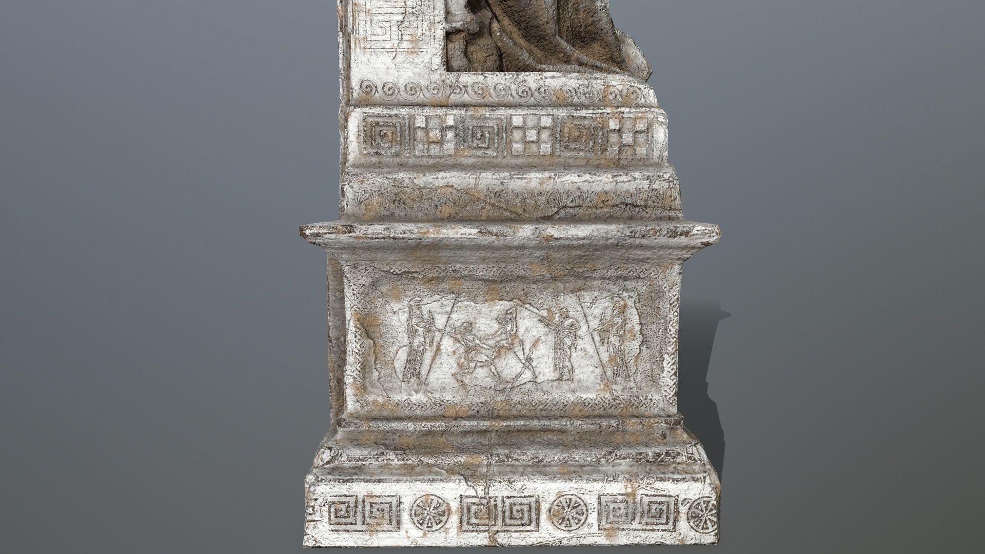 statue 1 Low-poly 3D model_2