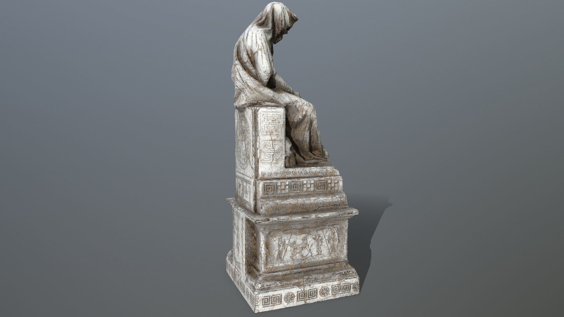 statue 1 Low-poly 3D model_9