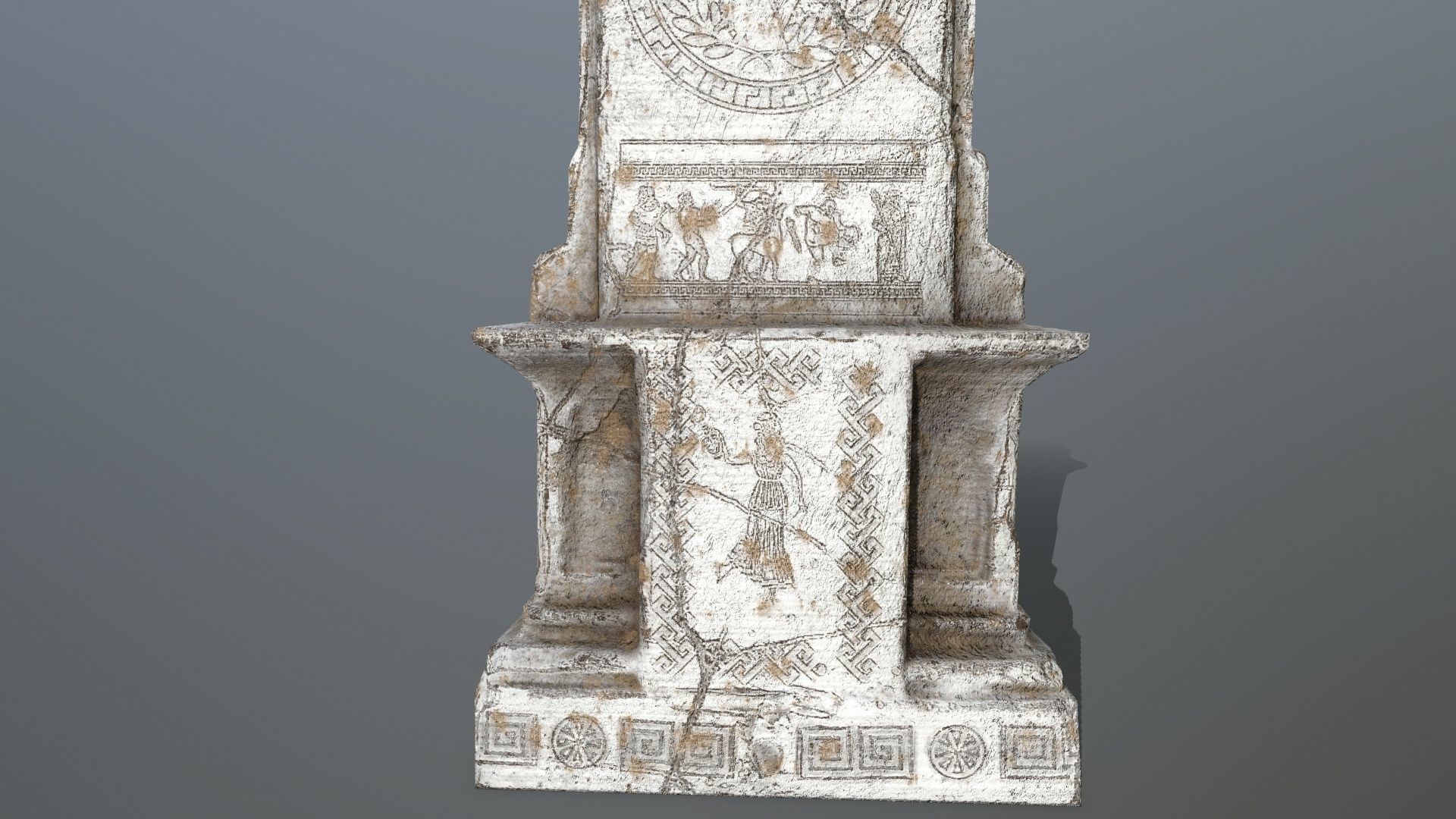 statue 1 Low-poly 3D model_3