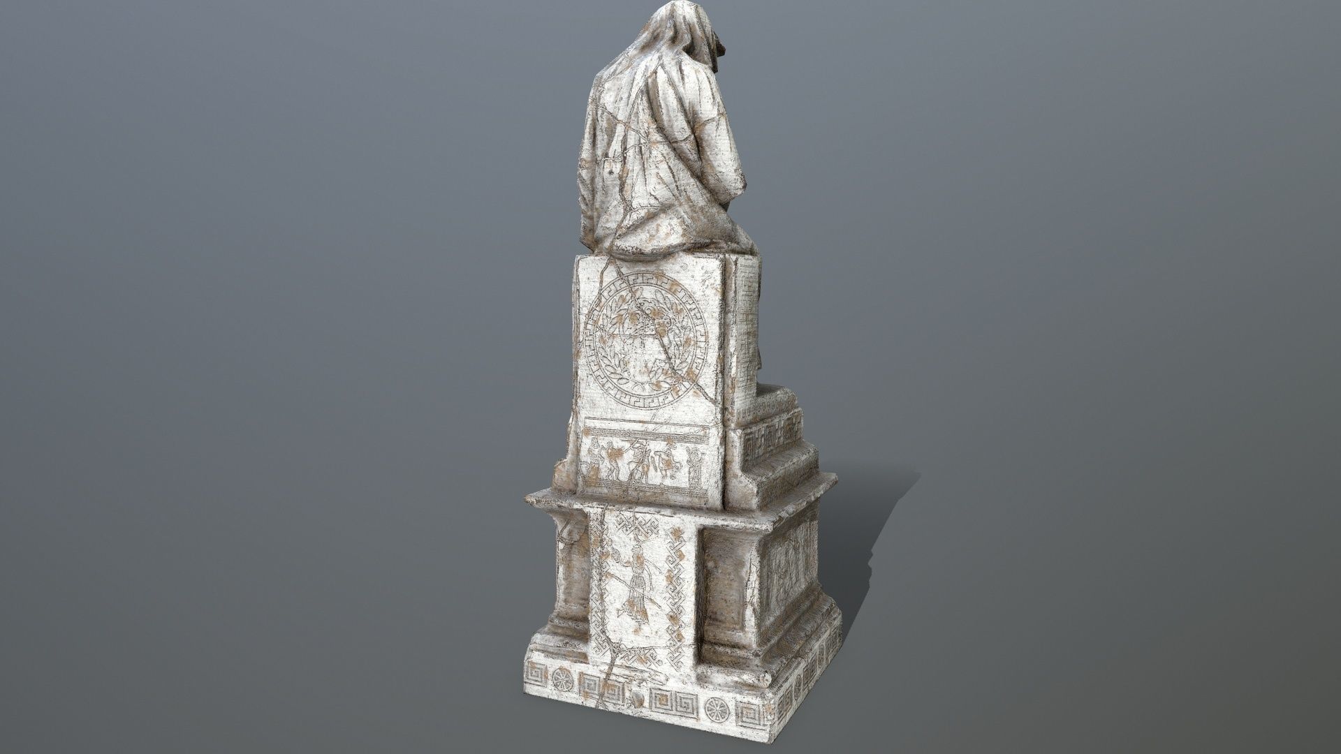 statue 1 Low-poly 3D model_10