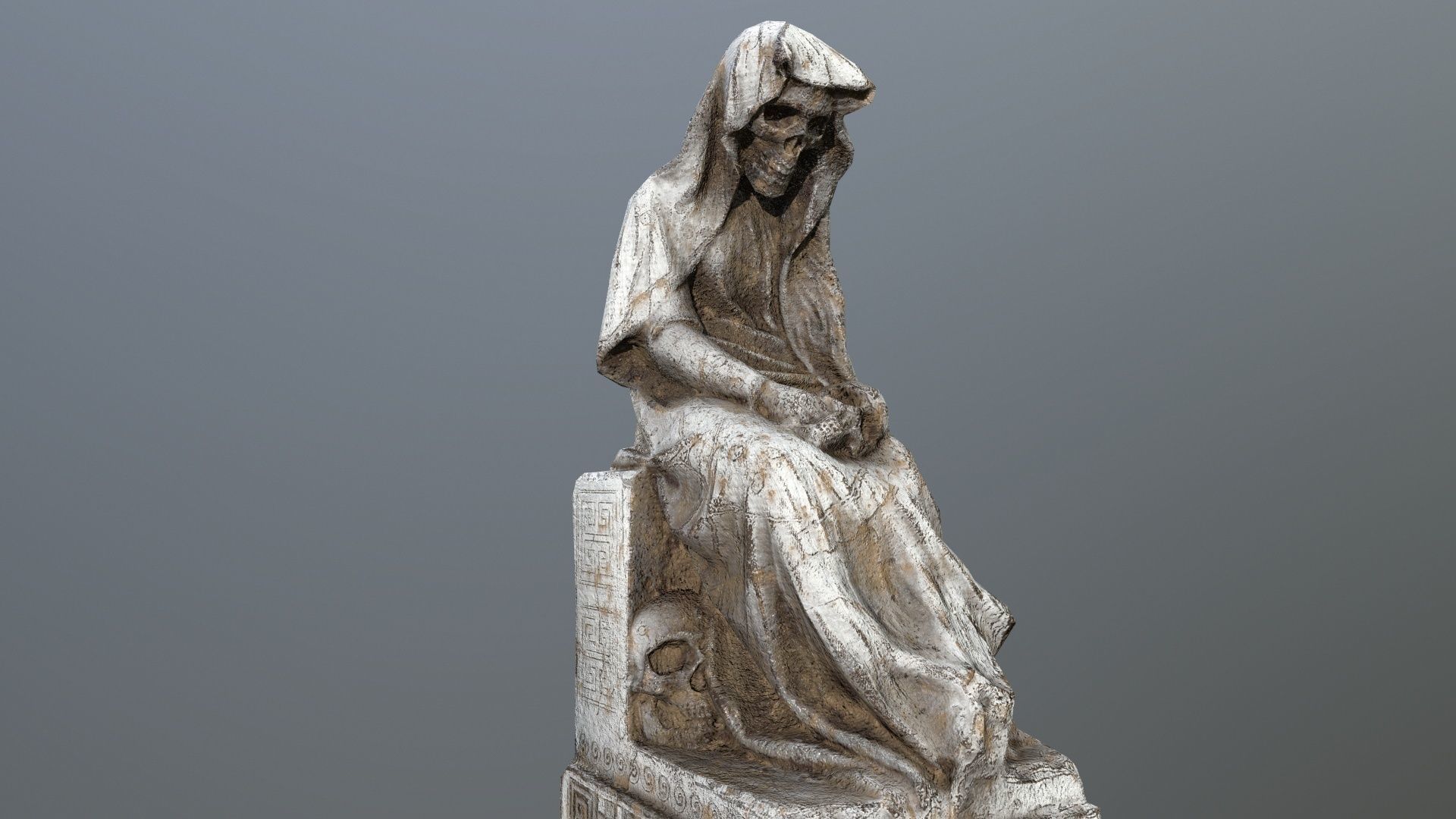 statue 1 Low-poly 3D model_6