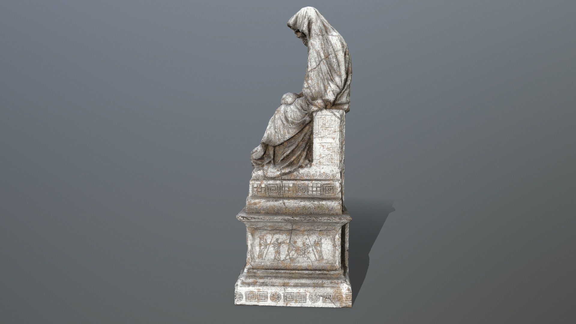 statue 1 Low-poly 3D model_13