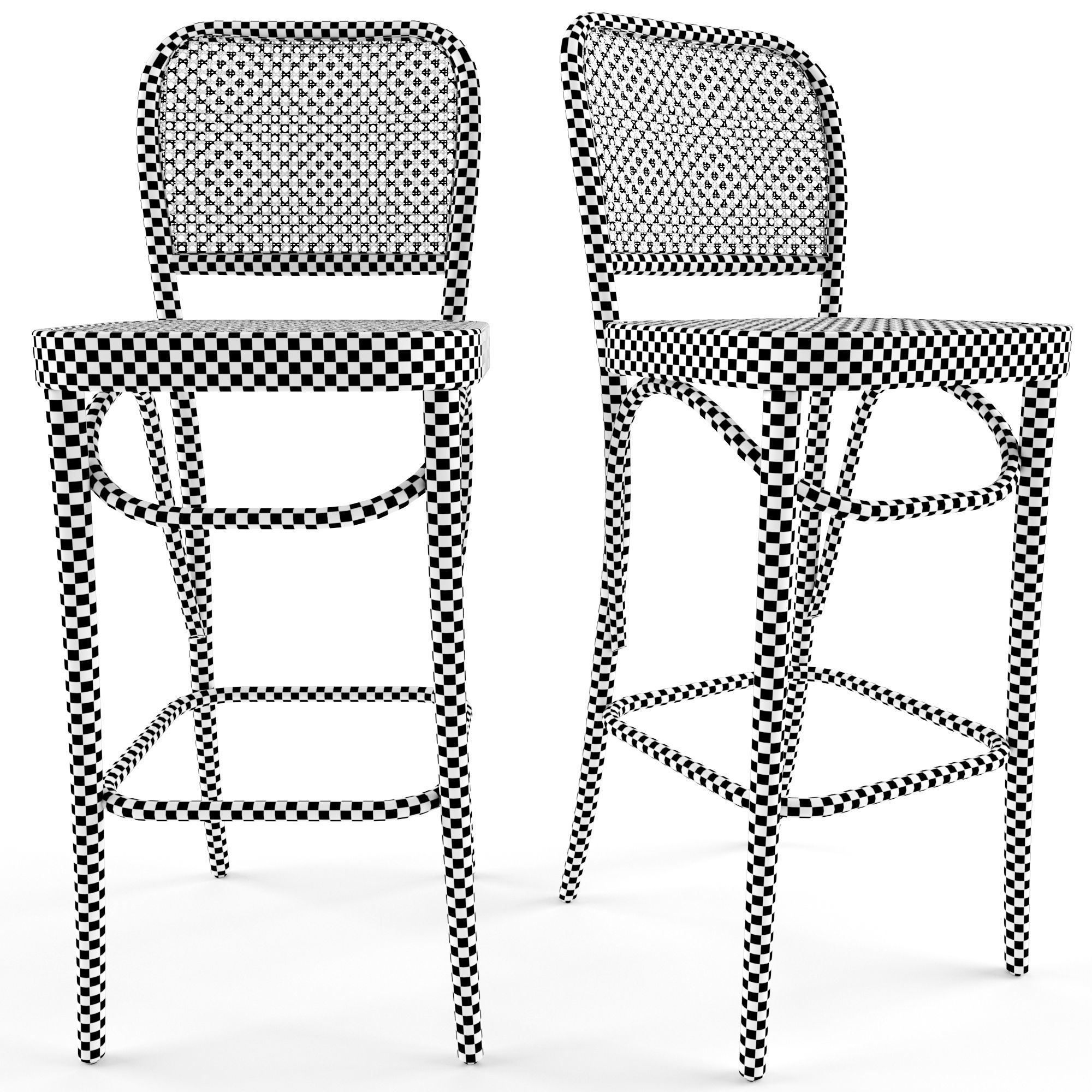 N811 Stool By Wiener GTV Design 3D model_1