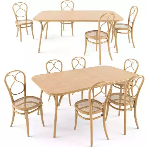 Chair table N1 Wiener GTV Design 3D model